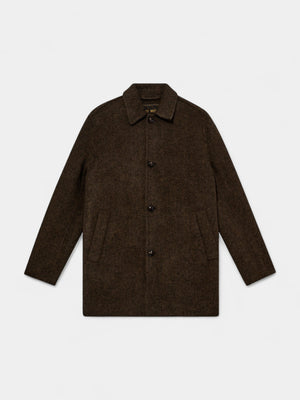 Barkley Wool Coat - Slate Black