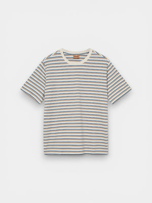 Diaz Stripe Tee - Ecru