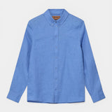 Theo Linen Shirt - Silver Lake Blue
