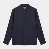 Theo Linen Shirt - Navy