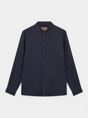 Theo Linen Shirt - Navy