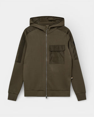 Jayson Zip Hoodie - Grape Leaf