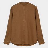 Theo Linen Stand Shirt - Toasted Coconut