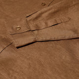 Theo Linen Stand Shirt - Toasted Coconut
