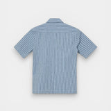 Marlon SS Stripe Shirt - Flint Stone