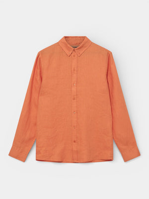 Theo Linen Shirt - Amberglow