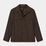 Jacob Deflex Overshirt – Chocolate Brown