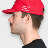 Baseball Cap - Red Needlepunch
