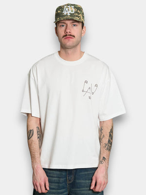 Safety Pin Tee - White