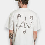 Safety Pin Tee - White