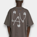Safety Pin Tee - Grey
