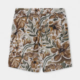 Holt Sun Linen Shorts - Foss Green