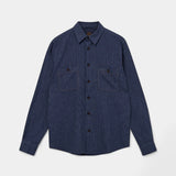 Gibson Linen Shirt - Navy Stripe