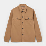 Matteo Soft Overshirt - Toasted Coconut