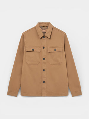 Matteo Soft Overshirt - Toasted Coconut