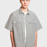 Striped SS Shirt - Black
