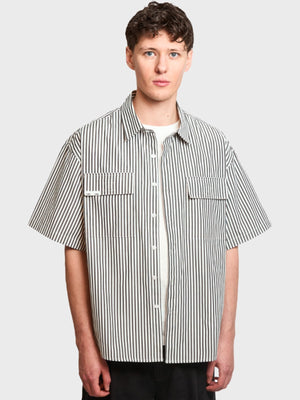 Striped SS Shirt - Black