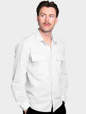 Seersucker Shirt - White