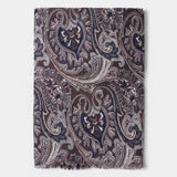 Paisley Wool Scarf - Brown
