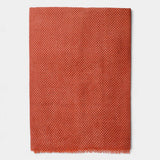 Polka dot wool scarf - Rust