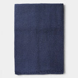 Polka dot wool scarf - Navy