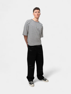 LauLau Striped Tee - Grå