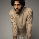 Theo Linen Shirt - Beige