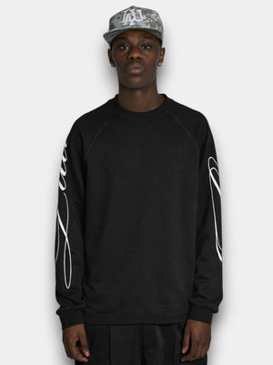 Waffle LS Tee - Sort
