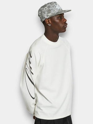 Waffle LS Tee - White