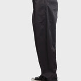Wide Pleated Trousers - Black