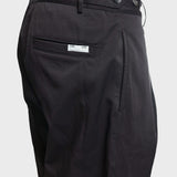 Wide Pleated Trousers - Black