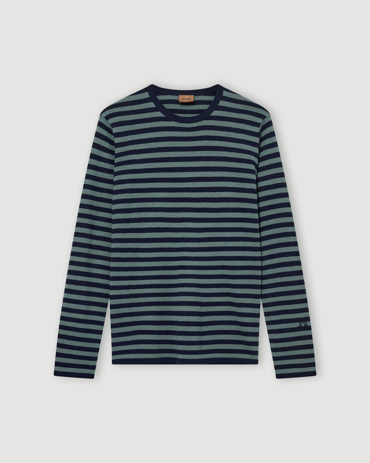 Adam Soft Stripe Knit - Ice Greenville - Mos Mosh Gallery - Kul og Koks