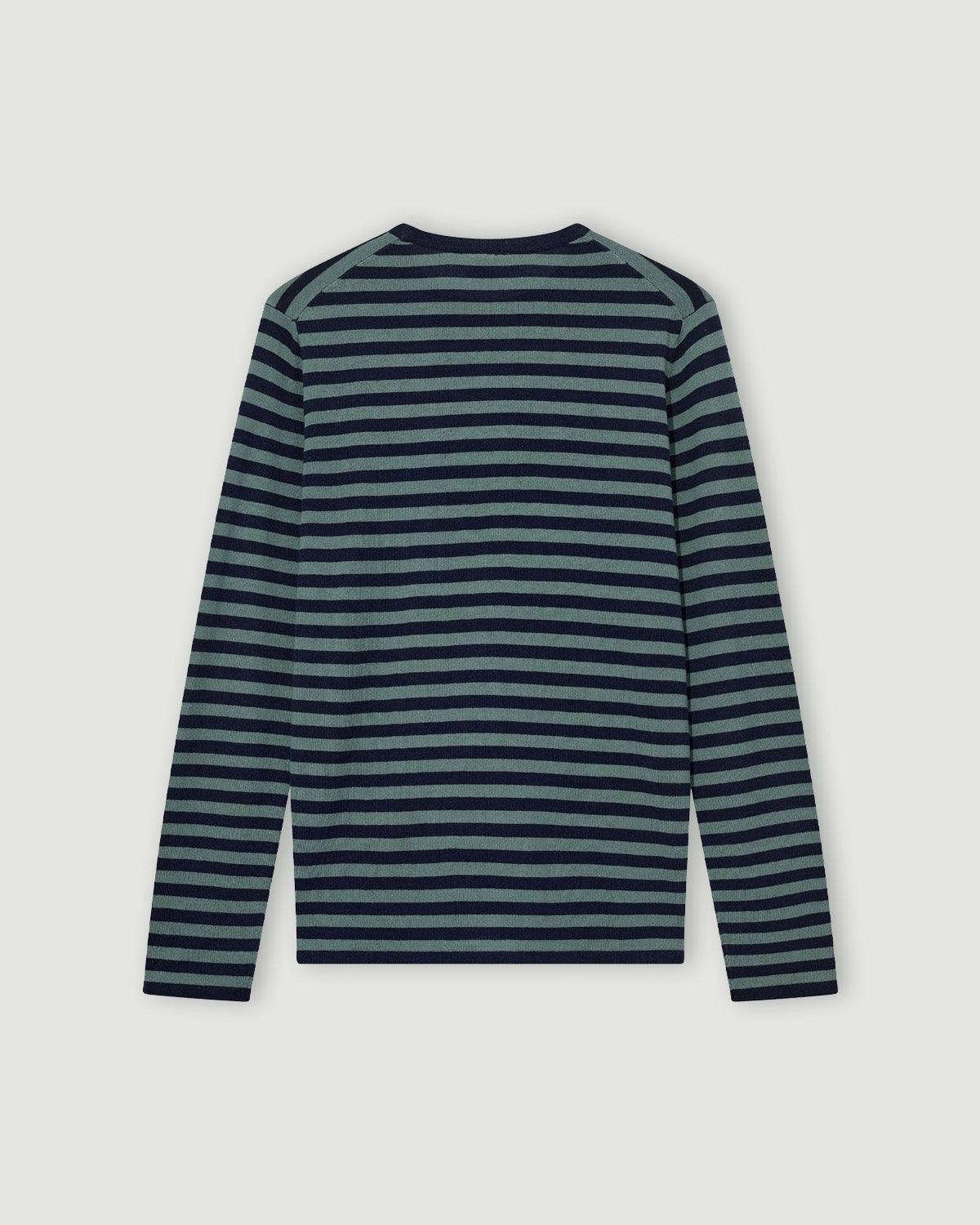 Adam Soft Stripe Knit - Ice Greenville - Mos Mosh Gallery - Kul og Koks