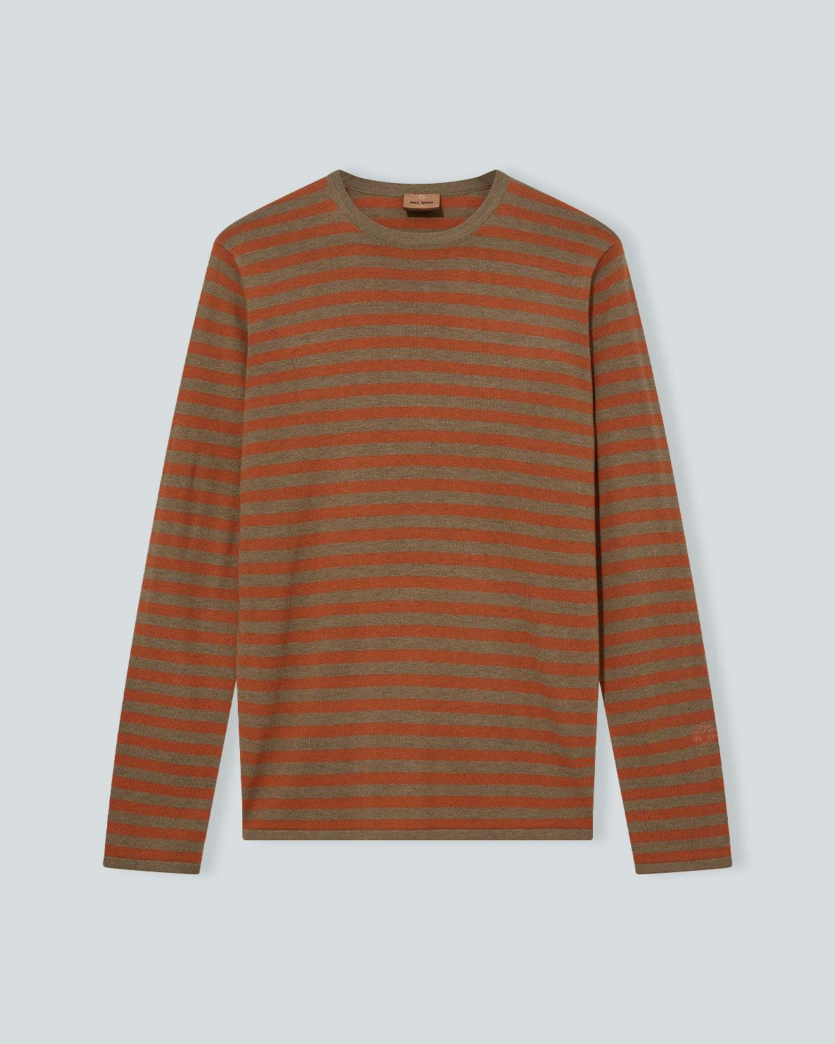 Adam Soft Stripe Knit - New Sand - Mos Mosh Gallery - Kul og Koks