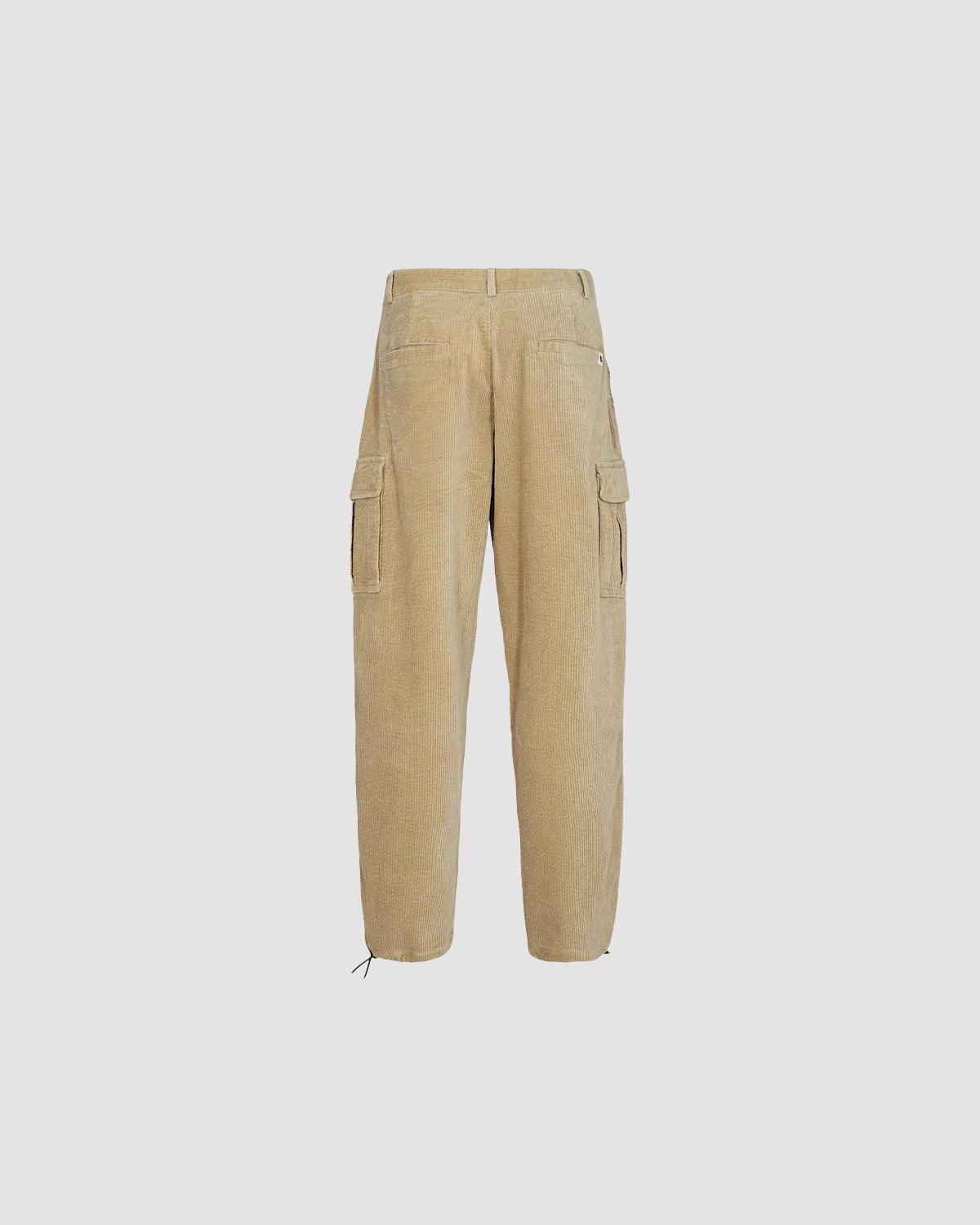 Akjan Cord Cargo Pants - Sand - Anerkjendt - Kul og Koks