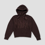 Aran Hoodie Knit - Tobacco