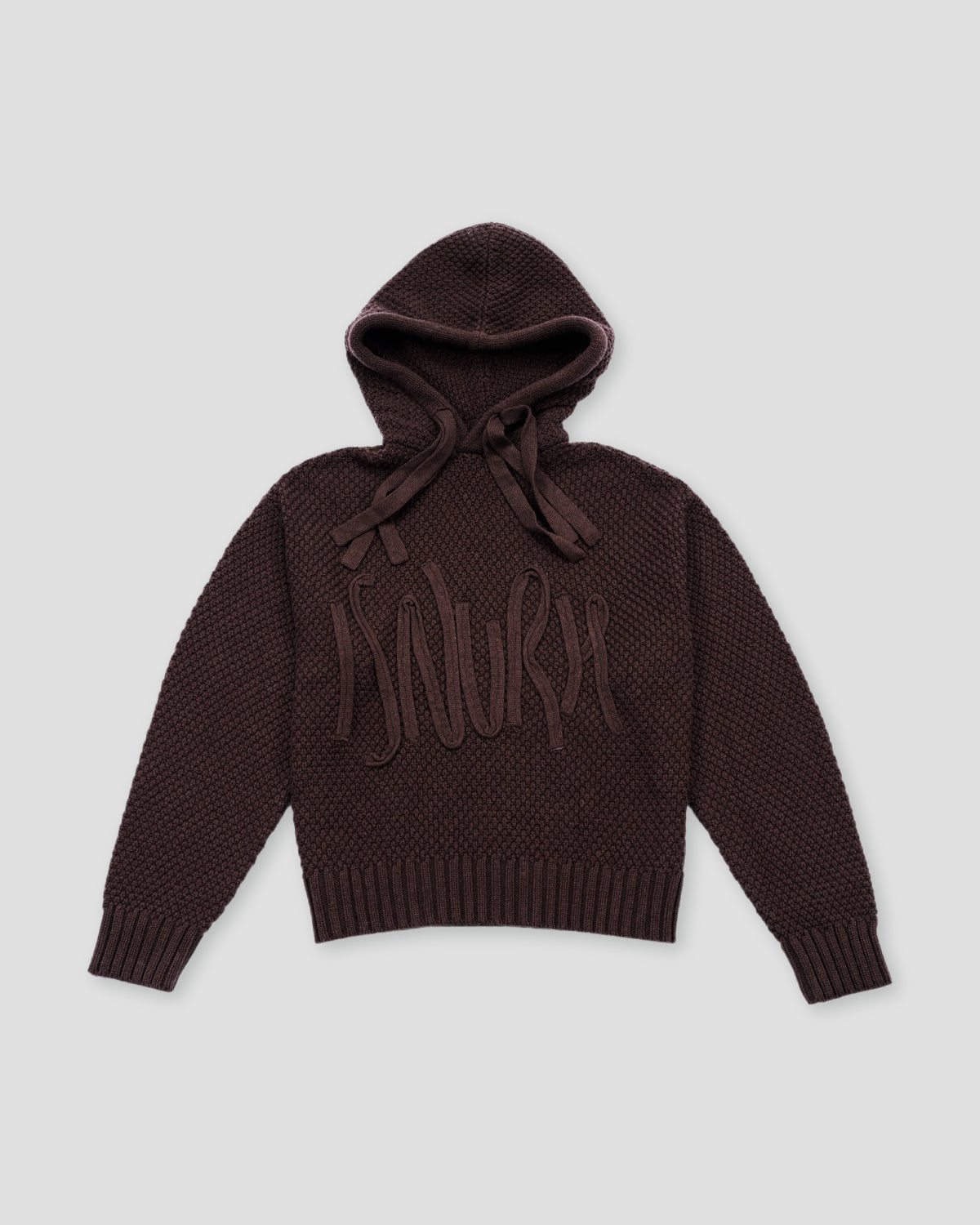 Aran Hoodie - Tobacco