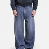 Baggy Denim Jeans - Dirty Blue