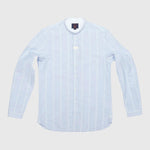 Basso Hackney Shirt - Blue Stripe - Blue de Genes - Kul og Koks