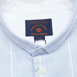 Basso Hackney Shirt - Blue Stripe - Blue de Genes - Kul og Koks