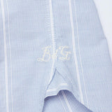 Basso Hackney Shirt - Blue Stripe - Blue de Genes - Kul og Koks