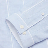 Basso Hackney Shirt - Blue Stripe - Blue de Genes - Kul og Koks