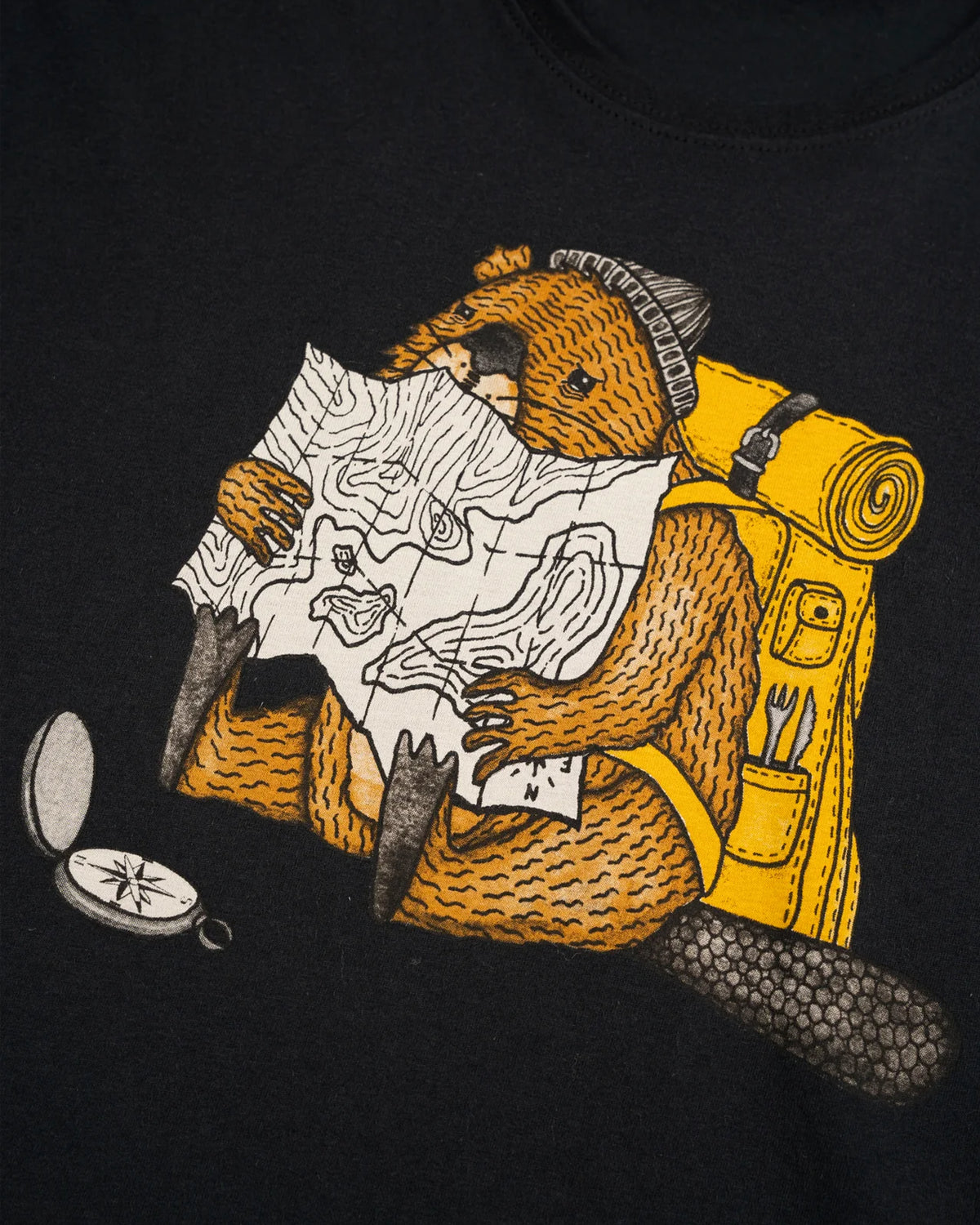 Beaver Break T-shirt - Moonless Night