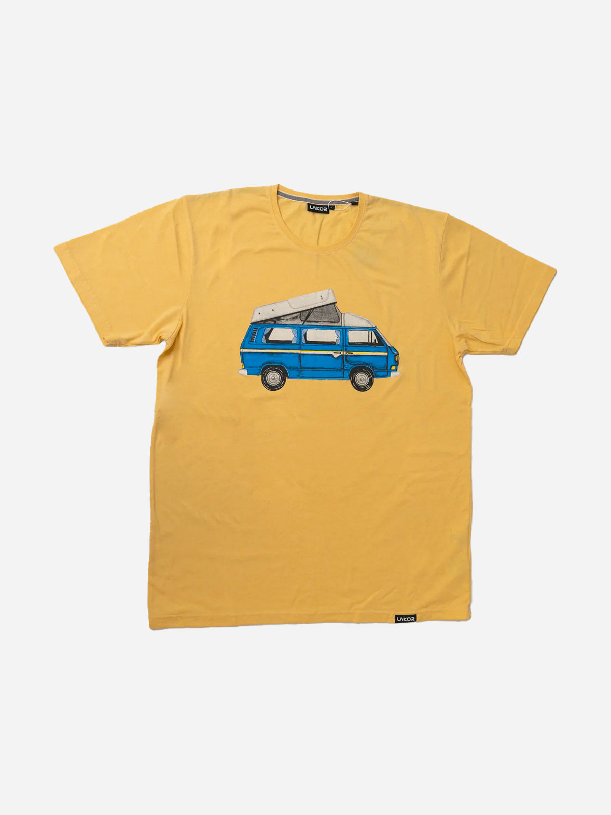 Blue Van T-shirt - Light Yellow