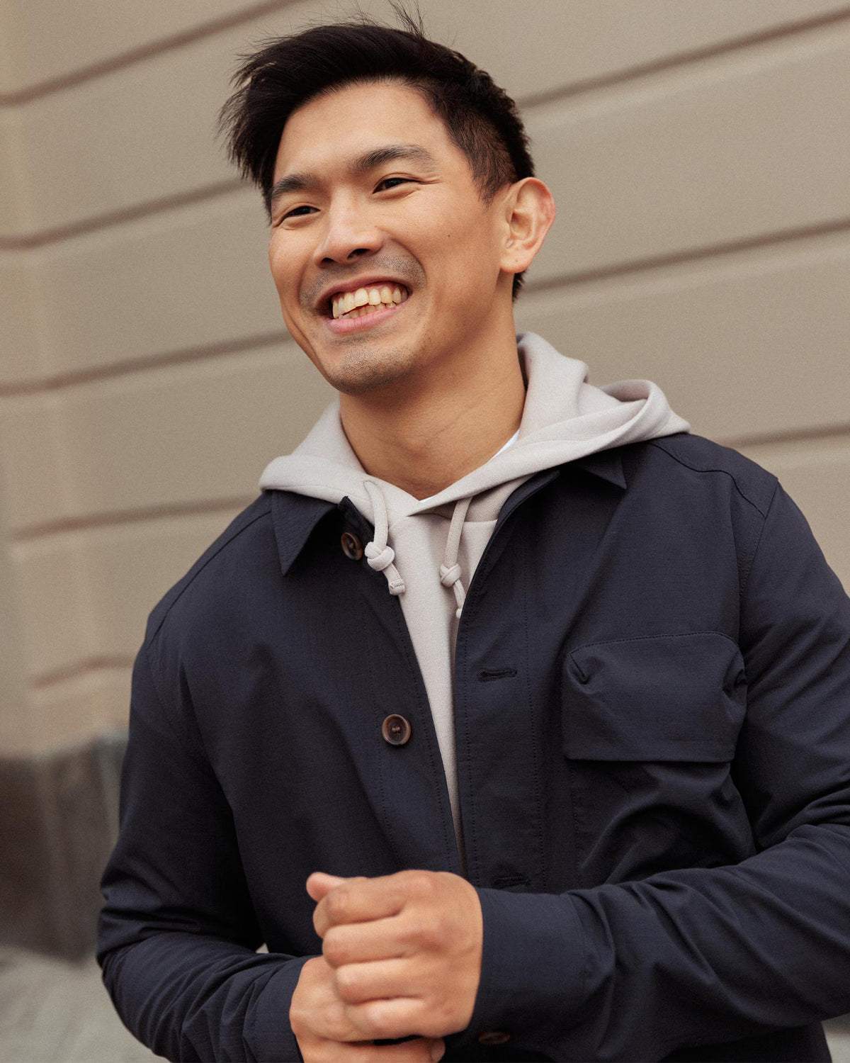 Coman Milo Overshirt - Navy