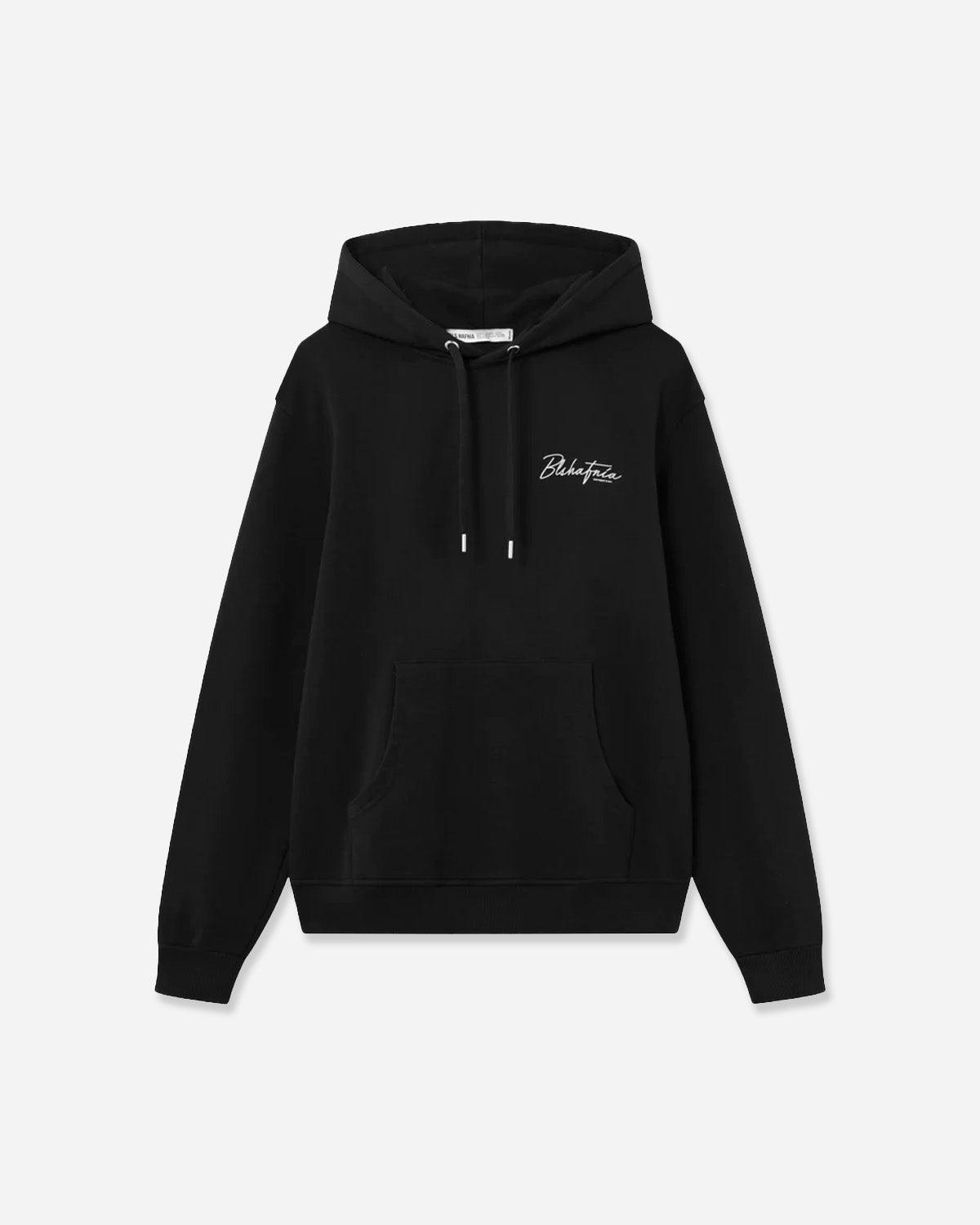 Cursive Hoodie - Black - BLS HAFNIA - Kul og Koks