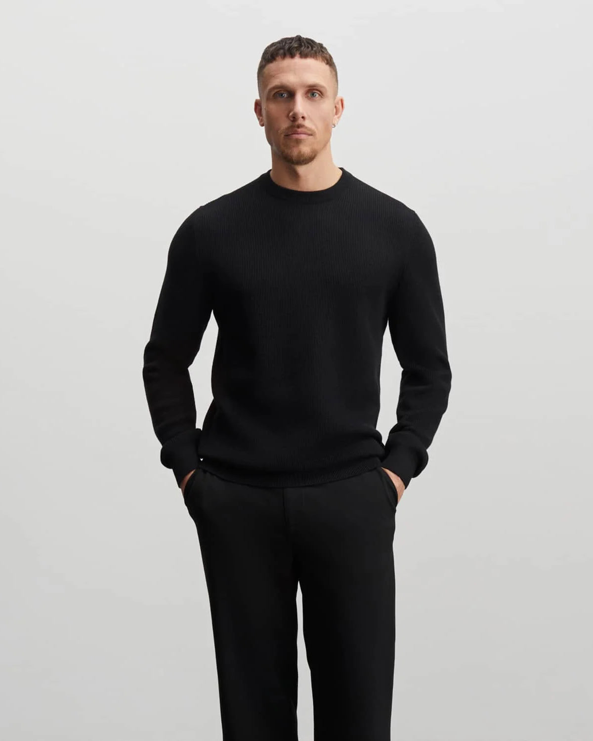 Tight Cotton Emil Knit - Black