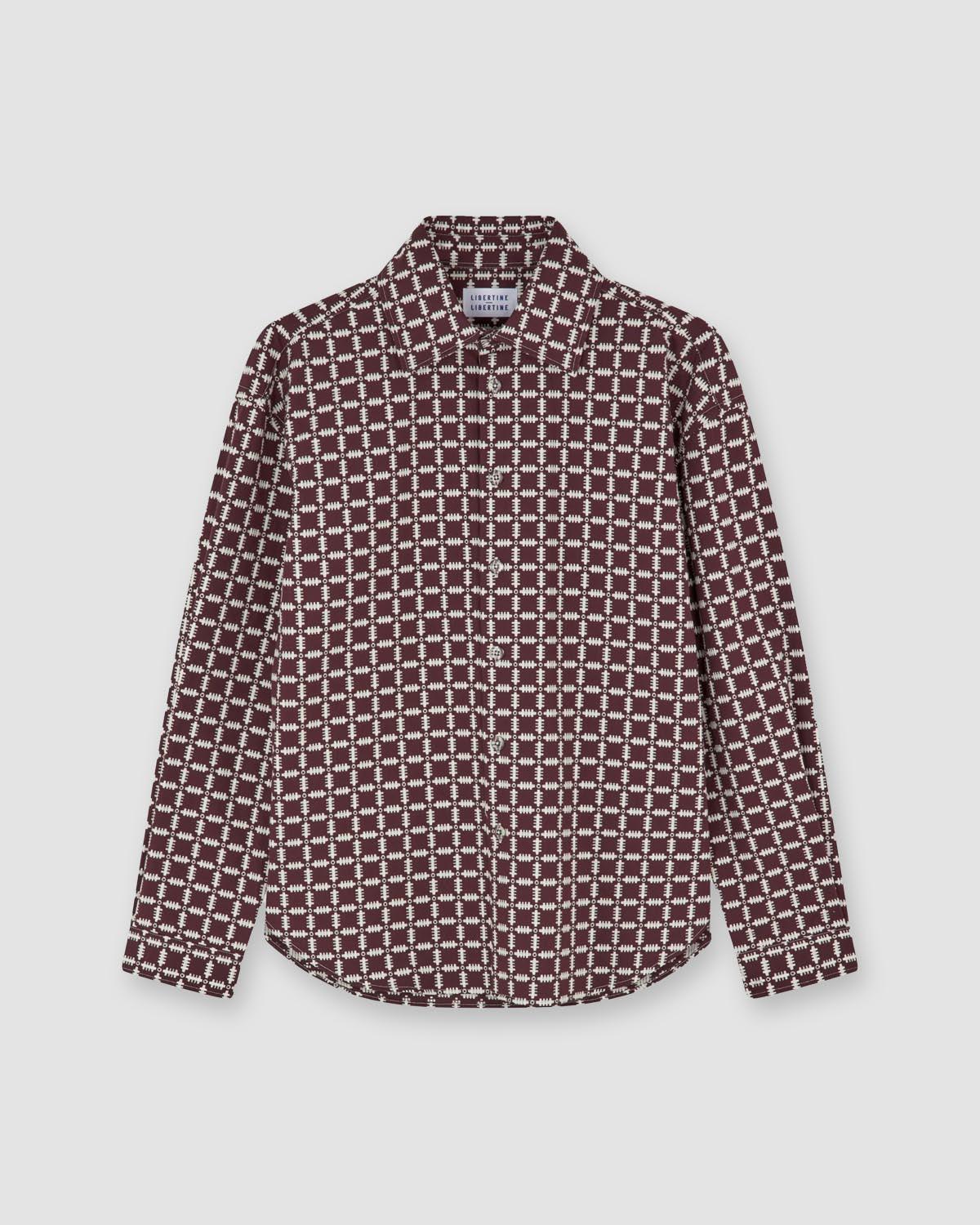 Empire 2376 Shirt - Maroon - Libertine-Libertine - Kul og Koks