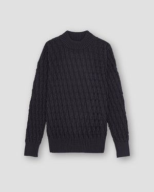 Fisherman Sweater - Storm Grey