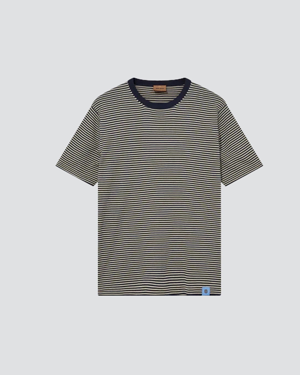 Hali Stripe Knit Tee - Navy